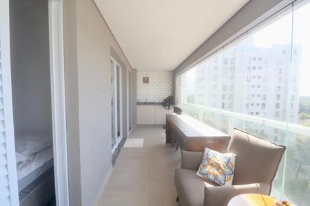 Varanda de apartamento para alugar com 1 quarto, 56m² em Balneario Cidade Atlantica, Guarujá