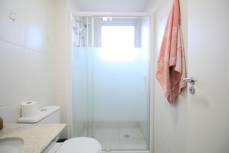 Banheiro 1 de apartamento à venda com 2 quartos, 62m² em Chácara Agrindus, Taboão da Serra