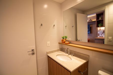 Studio para alugar com 25m², 1 quarto e sem vaga Studio para alugar com 25m², 1 quarto e sem vagaBanheiro