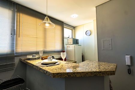 Cozinha de kitnet/studio para alugar com 1 quarto, 40m² em Luxemburgo, Belo Horizonte