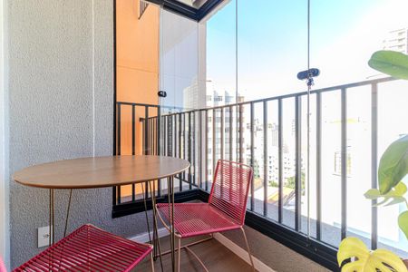 Varanda de kitnet/studio à venda com 1 quarto, 26m² em Vila Buarque, São Paulo