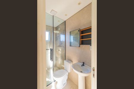 Casa de condomínio para alugar com 100m², 2 quartos e 1 vagaBanheiro social