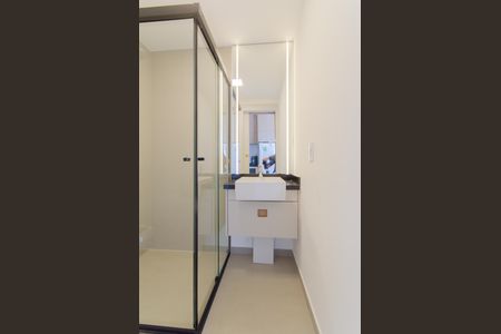 Banheiro de kitnet/studio à venda com 1 quarto, 19m² em Paraíso, São Paulo