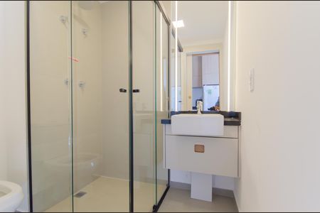 Banheiro de kitnet/studio à venda com 1 quarto, 19m² em Paraíso, São Paulo