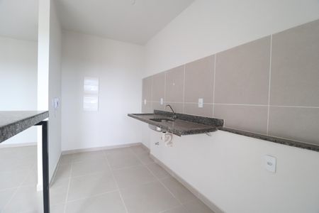 Cozinha de apartamento para alugar com 2 quartos, 59m² em Morumbi, Uberlândia
