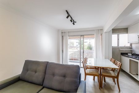 Sala de apartamento para alugar com 1 quarto, 58m² em Indianópolis, São Paulo