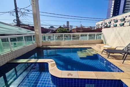 Área comum - Piscina de apartamento para alugar com 1 quarto, 49m² em Aviação, Praia Grande