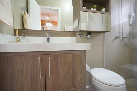 Banheiro da Suíte de apartamento à venda com 3 quartos, 168m² em Cristo Redentor, Porto Alegre
