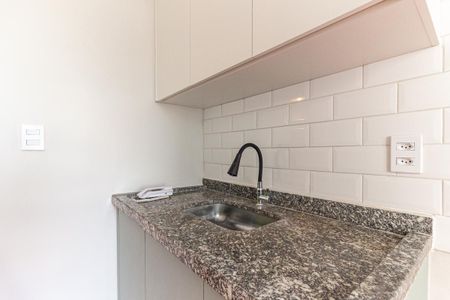 Cozinha de apartamento para alugar com 1 quarto, 52m² em Santa Ifigênia, São Paulo