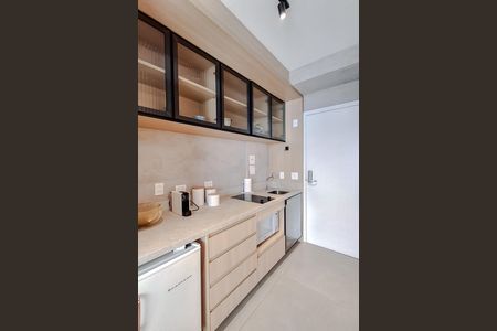 Cozinha de kitnet/studio para alugar com 1 quarto, 22m² em Vila Mariana, São Paulo