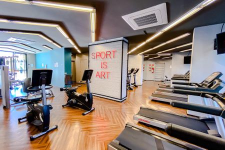 Área comum - Academia de kitnet/studio para alugar com 1 quarto, 22m² em Vila Mariana, São Paulo