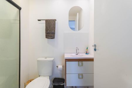 Banheiro de apartamento para alugar com 2 quartos, 55m² em Santo Cristo, Rio de Janeiro
