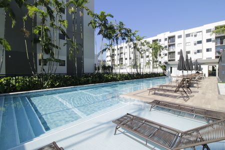 Área comum - Piscina de apartamento para alugar com 2 quartos, 43m² em Barra Olímpica, Rio de Janeiro