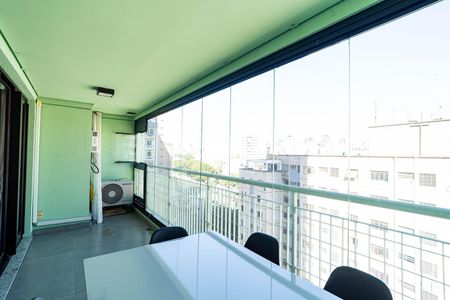 Varanda de apartamento para alugar com 1 quarto, 51m² em Bela Vista, São Paulo