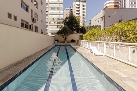 Área comum - Piscina de apartamento para alugar com 1 quarto, 50m² em Indianópolis, São Paulo