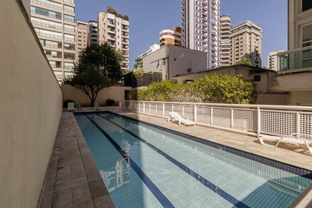 Área comum - Piscina de apartamento para alugar com 1 quarto, 50m² em Indianópolis, São Paulo