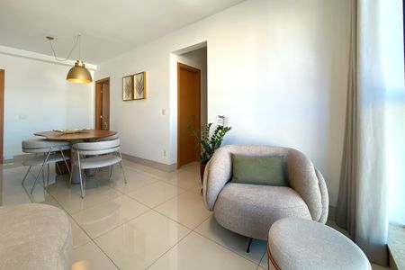 Sala de apartamento para alugar com 2 quartos, 60m² em São Pedro, Belo Horizonte
