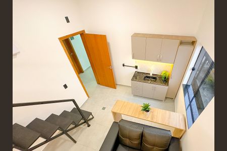 Cozinha de kitnet/studio para alugar com 1 quarto, 24m² em Ipiranga, São José