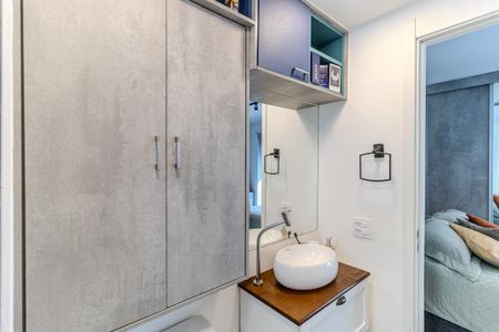 Studio para alugar com 25m², 1 quarto e sem vaga Studio para alugar com 25m², 1 quarto e sem vagaBanheiro