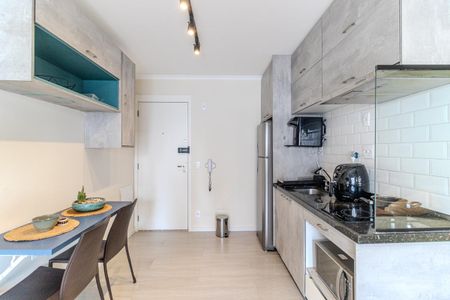 Cozinha de kitnet/studio para alugar com 1 quarto, 25m² em Jardim Olinda, São Paulo