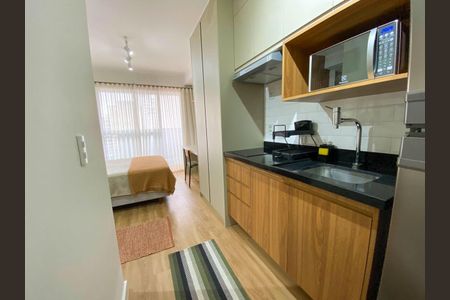 Cozinha de apartamento à venda com 1 quarto, 22m² em Jardim Paulista, São Paulo