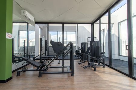 Apartamento para alugar com 45m², 1 quarto e 1 vaga Apartamento para alugar com 45m², 1 quarto e 1 vagaÁrea comum - Academia