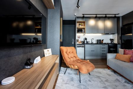 Sala de apartamento para alugar com 1 quarto, 37m² em Lapa de Baixo, São Paulo