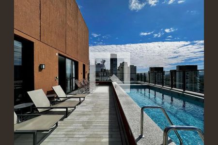 Área comum - Piscina de kitnet/studio à venda com 1 quarto, 21m² em Indianópolis, São Paulo