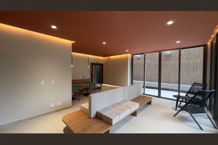 Área comum de kitnet/studio para alugar com 1 quarto, 23m² em Paraíso, São Paulo