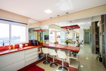 Cozinha de apartamento à venda com 3 quartos, 107m² em Vila Homero Thon, Santo André