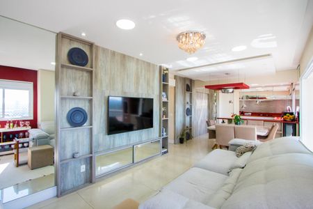 Sala de apartamento para alugar com 3 quartos, 107m² em Vila Homero Thon, Santo André
