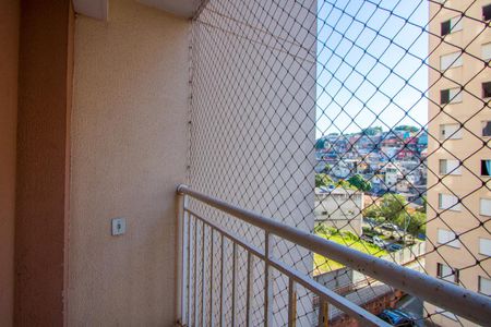 Varanda da sala de apartamento para alugar com 2 quartos, 62m² em Jardim do Estádio, Santo André