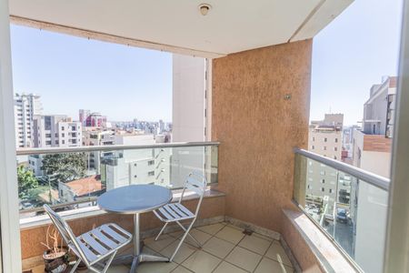 Varanda da Sala de apartamento para alugar com 1 quarto, 50m² em São Pedro, Belo Horizonte