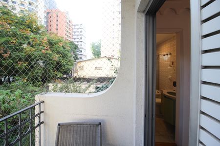 Varanda da Suíte  de apartamento para alugar com 3 quartos, 90m² em Vila Olímpia, São Paulo
