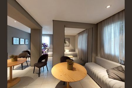 Apartamento à venda com 46m², 2 quartos e 1 vaga Apartamento à venda com 46m², 2 quartos e 1 vagaÁrea comum - Salão de Festas