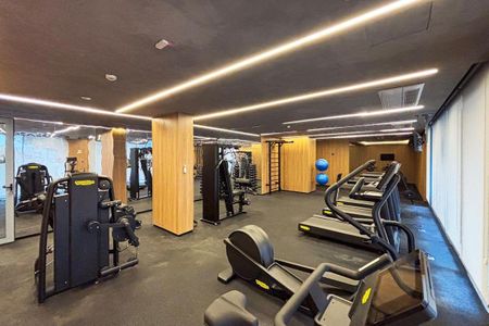 Apartamento para alugar com 30m², 1 quarto e 1 vaga Apartamento para alugar com 30m², 1 quarto e 1 vagaÁrea Comum - Academia