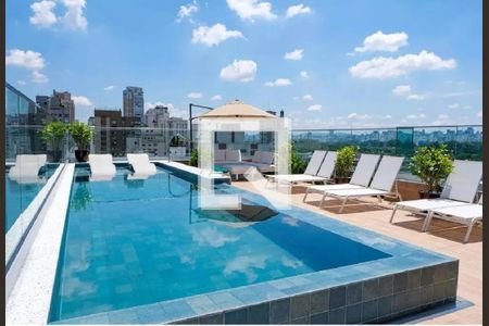 Área comum - Piscina de kitnet/studio à venda com 1 quarto, 36m² em Moema, São Paulo