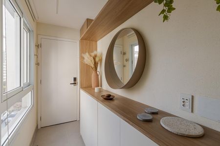 Banheiro de kitnet/studio à venda com 1 quarto, 36m² em Moema, São Paulo