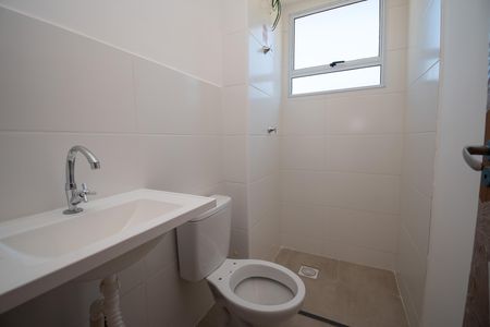 Banheiro de apartamento para alugar com 2 quartos, 55m² em Praia, Contagem