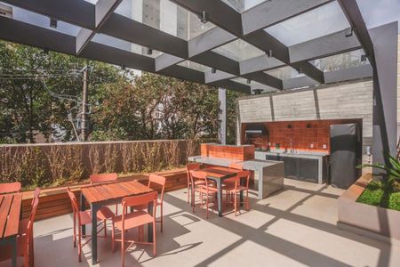 Área comum - Churrasqueira de kitnet/studio para alugar com 1 quarto, 25m² em Vila da Saúde, São Paulo