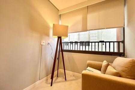 Studio à venda com 25m², 1 quarto e sem vagaVaranda