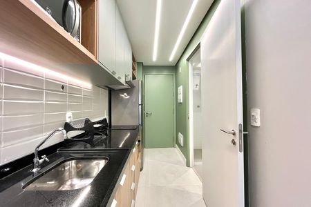 Studio à venda com 25m², 1 quarto e sem vagaCozinha