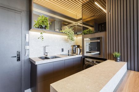 Studio à venda com 42m², 1 quarto e 1 vaga Studio à venda com 42m², 1 quarto e 1 vagaCozinha