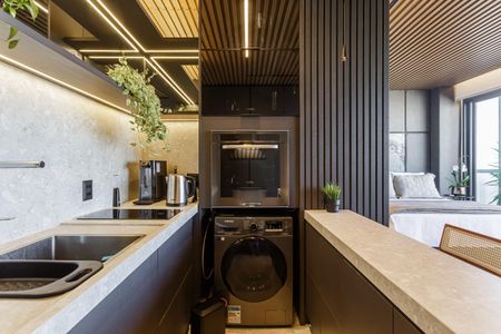 Studio à venda com 42m², 1 quarto e 1 vaga Studio à venda com 42m², 1 quarto e 1 vagaCozinha