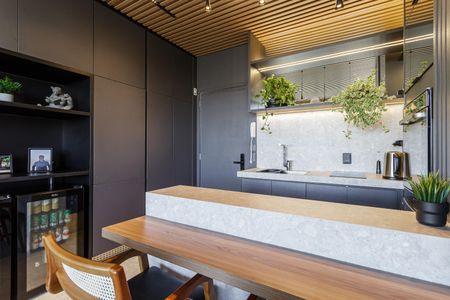 Cozinha de kitnet/studio à venda com 1 quarto, 42m² em Vila Olímpia, São Paulo