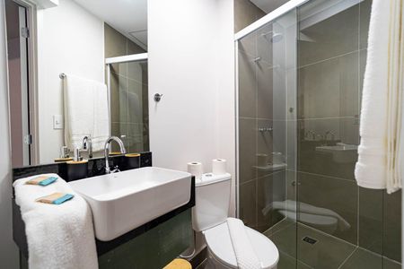 Studio para alugar com 23m², 1 quarto e sem vaga Studio para alugar com 23m², 1 quarto e sem vagaBanheiro
