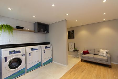 Apartamento para alugar com 38m², 2 quartos e sem vaga Apartamento para alugar com 38m², 2 quartos e sem vagaÁrea comum - Lavanderia