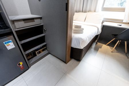 Studio à venda com 18m², 1 quarto e sem vaga Studio à venda com 18m², 1 quarto e sem vagaQuarto