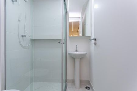 Banheiro Social de apartamento para alugar com 2 quartos, 34m² em Parque Industrial Tomas Edson, São Paulo