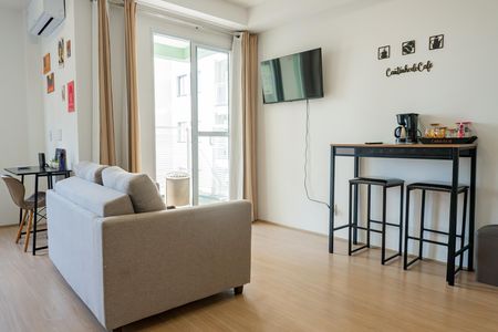 Apartamento para alugar com 33m², 1 quarto e sem vaga